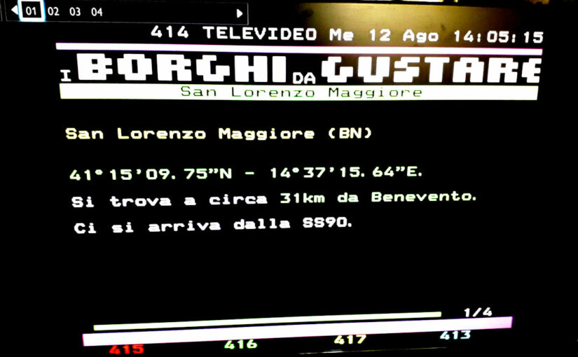 San Lorenzo Maggiore su Televideo!